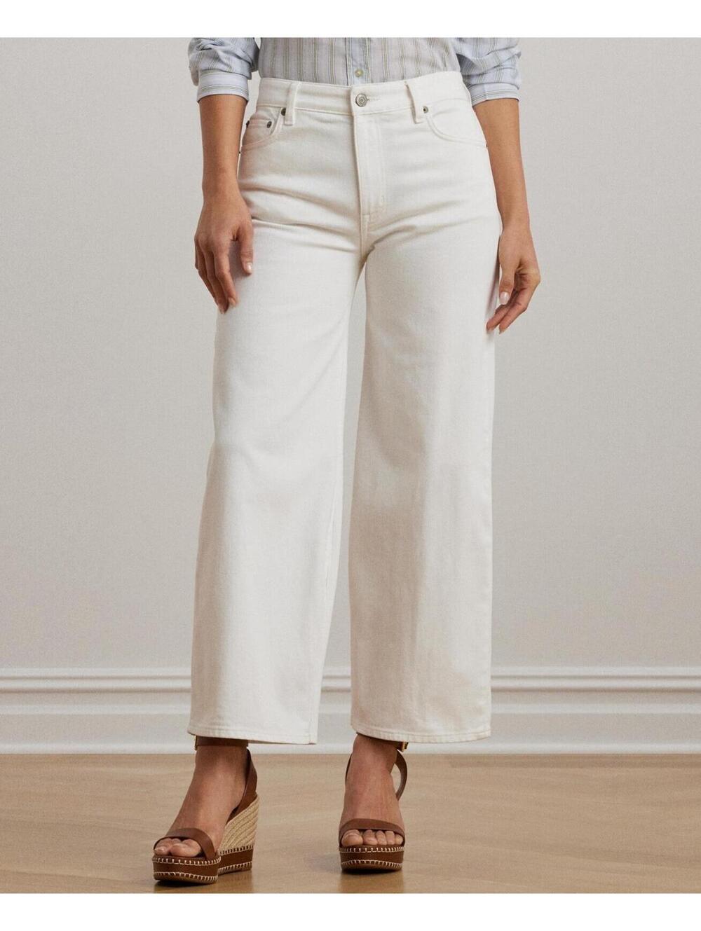 $125 Lauren Ralph Woman’s Jeans White Size 10 - Picture 2 of 11